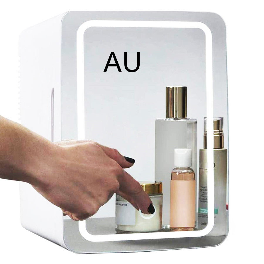 Mini Makeup Kühlschrank mit Spiegel und Licht