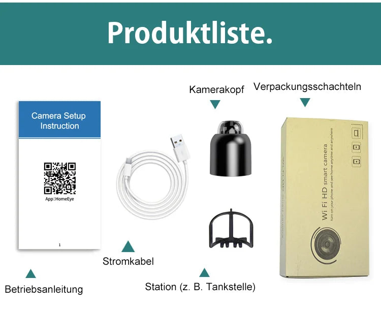 Mini WIFI0 IP-Überwachungskamera mit Infrarot Nachtsicht