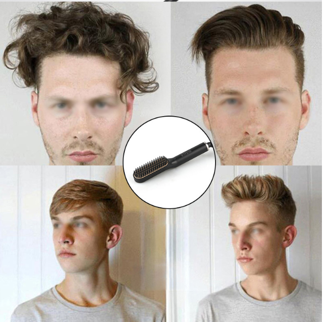 Männer Haar Glätteisen Bart Kamm Multifunktional Elektrische